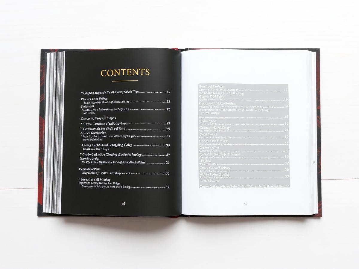 Cookbook table of contents